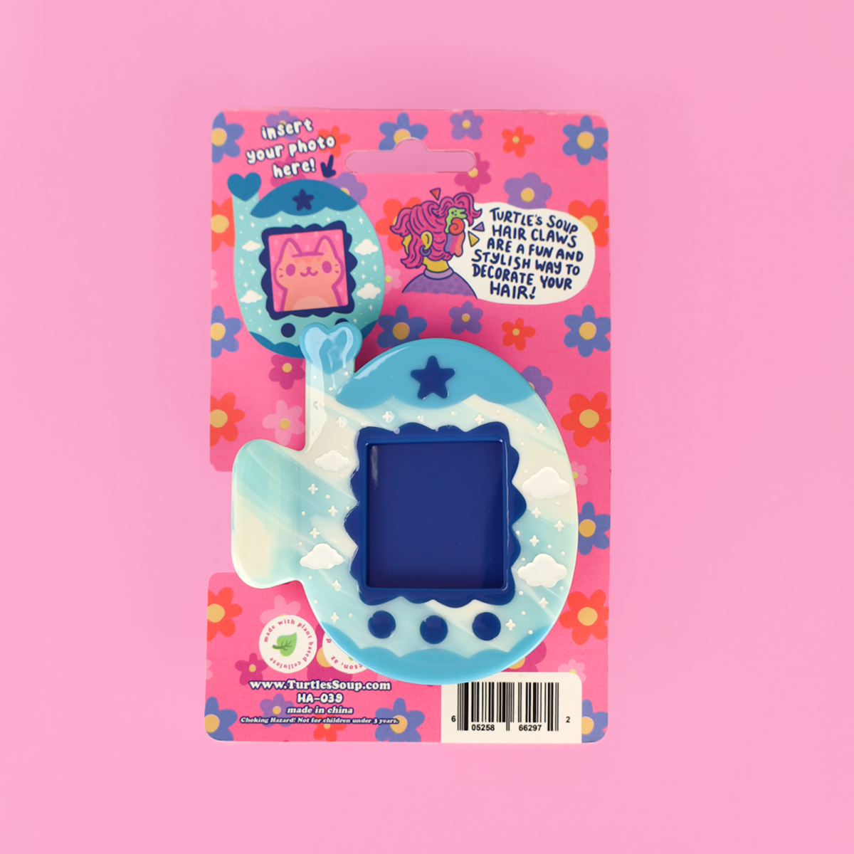 Virtual Pet Photo Frame Hair Claw