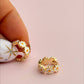 Daisy Hoop Earrings in Gold