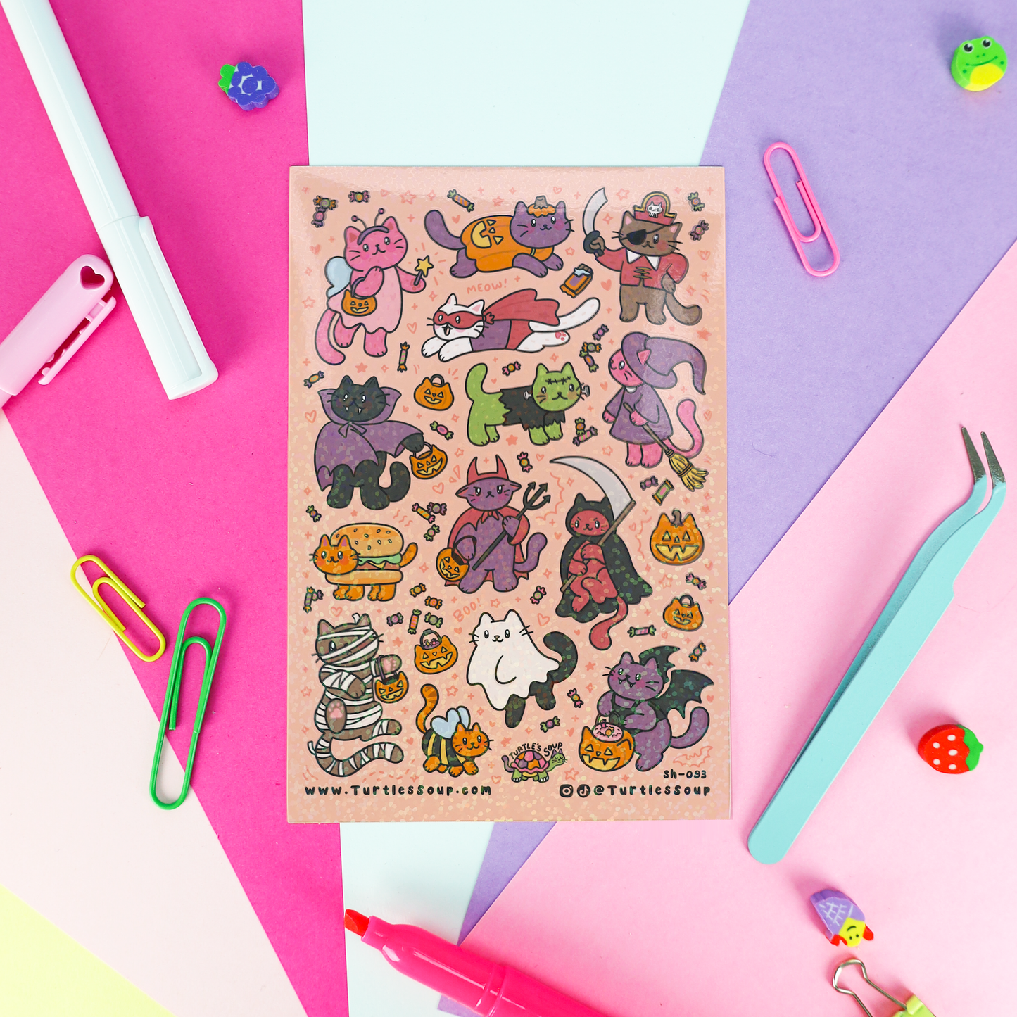 Puppy Halloween Costume Stationery Planner Sticker Sheet