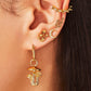 Magic Mushroom Stud Earrings 18K Gold Plated