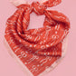 Bow and Heart Silk Finish Bandana Scarf