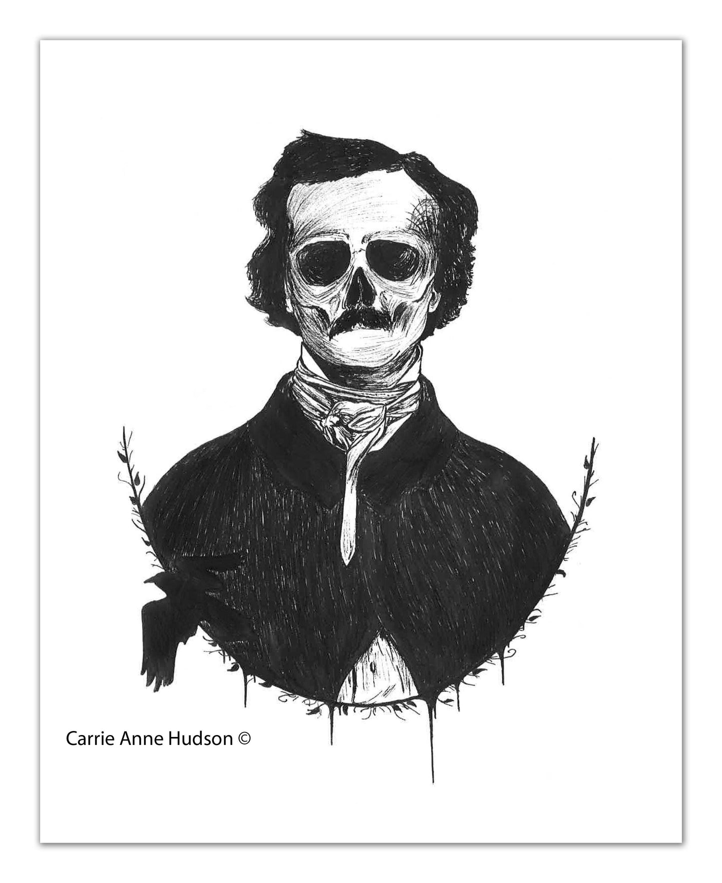 Allan Poe Gothic Fine Art Print 8x10