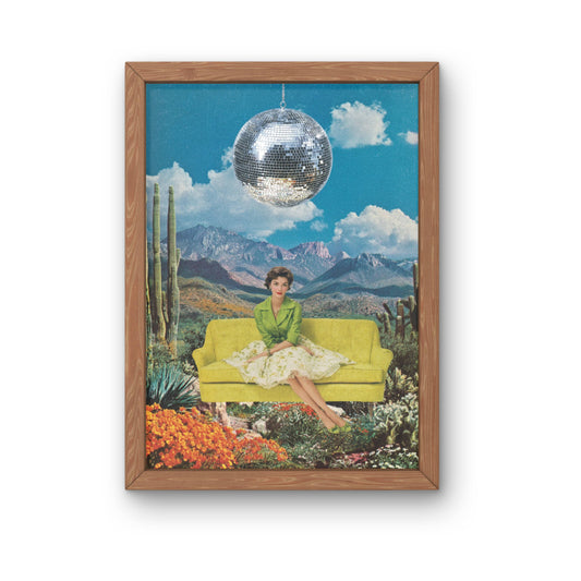 Desert Disco Couch Art Print