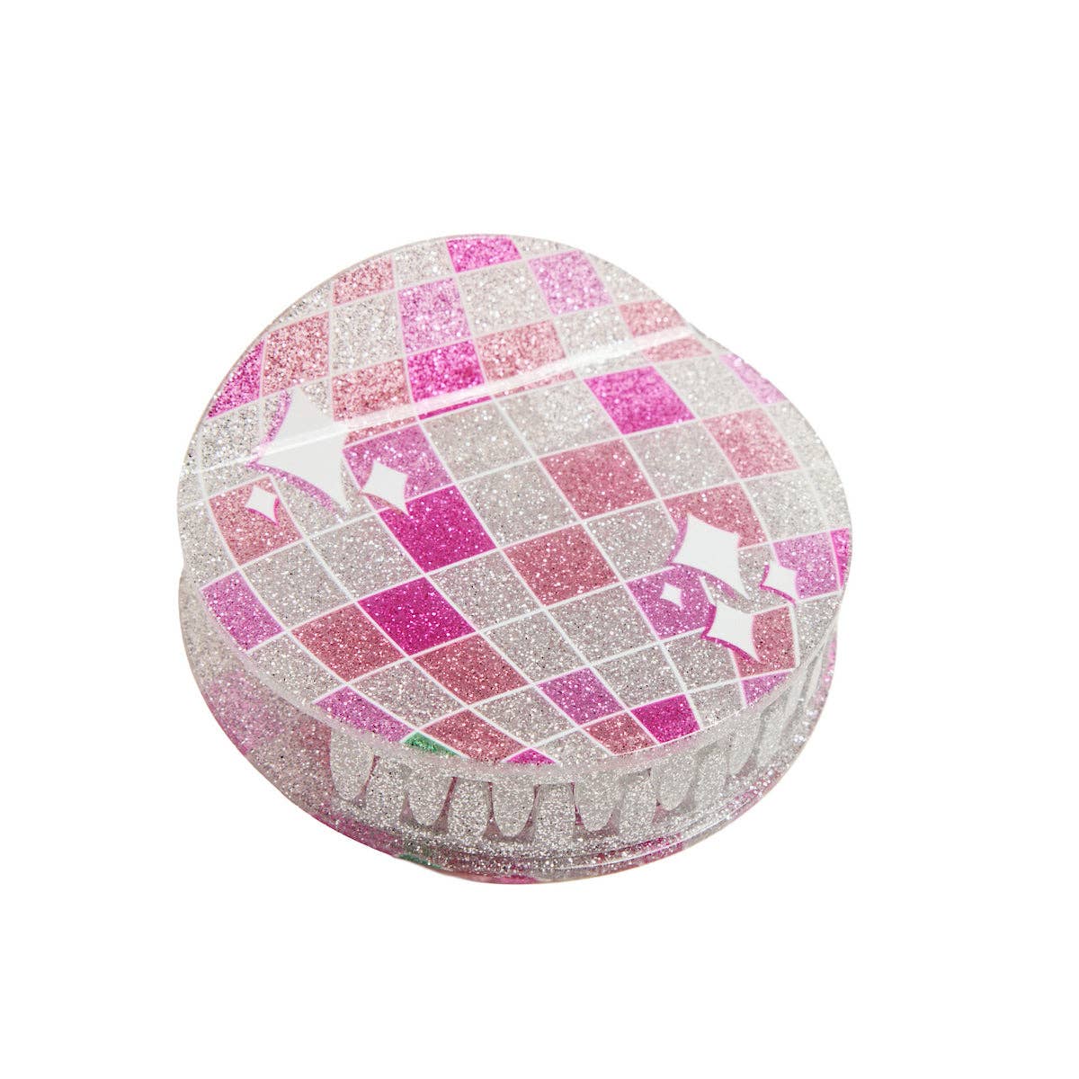 Pink Disco Ball Claw Clip