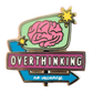 Overthinking Motel Sign Enamel Lapel Pin