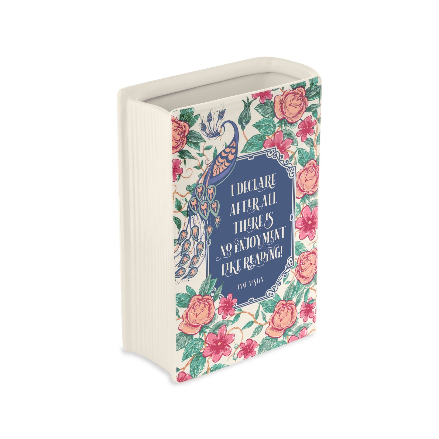 (CASE PACK) Large Book Vase, Pride and Prejudice