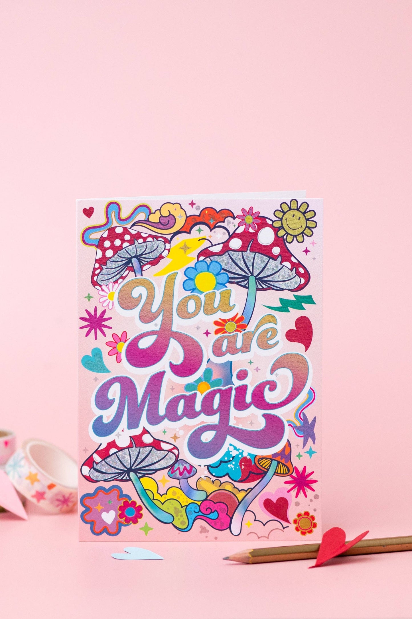 Magic Mushrooms Greeting Card