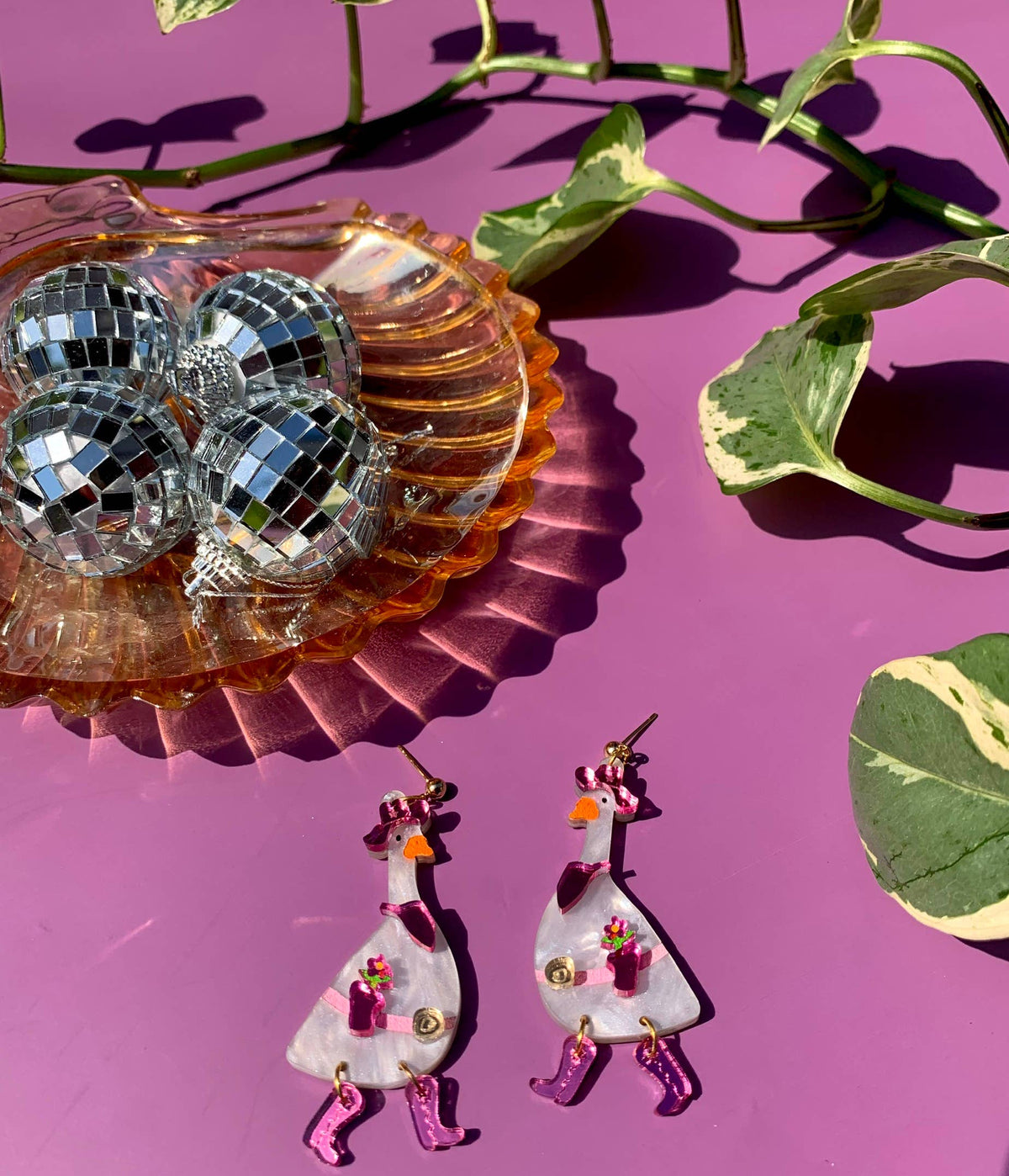 Dolly Goose Acrylic Earrings