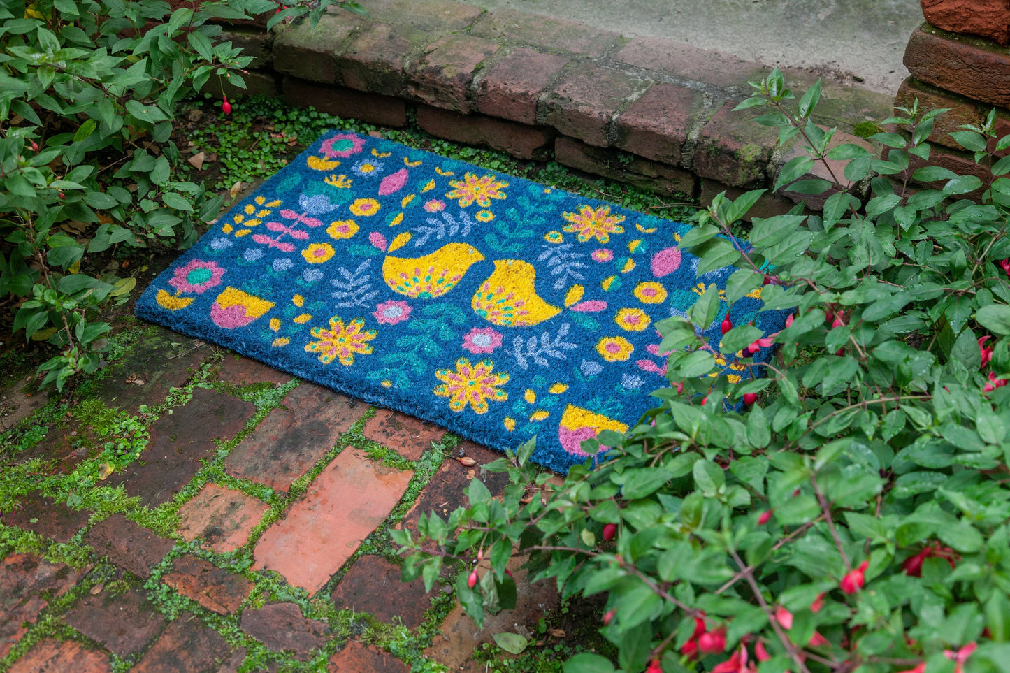 Joyful Scandi Handwoven Coconut Fiber Doormat