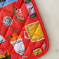 Kitchen Shelf Cotton Oven Mitt + Pot Holder Set