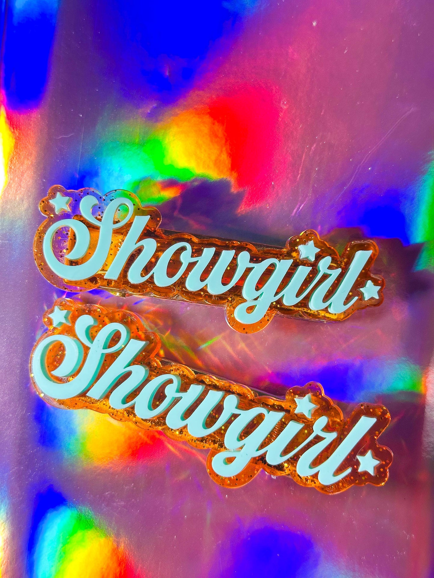 Showgirl - Taylor Swift - Layered Acrylic Barrette