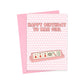 Mahjong Mah Girl Birthday Card