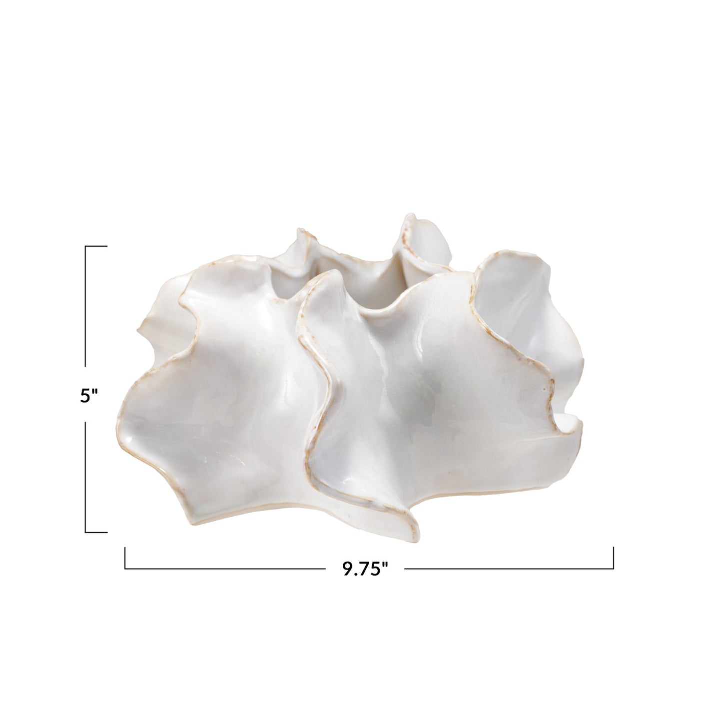 White Stoneware Planter