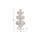 Stoneware Sculptural Taper Holder w/ Embossed Design