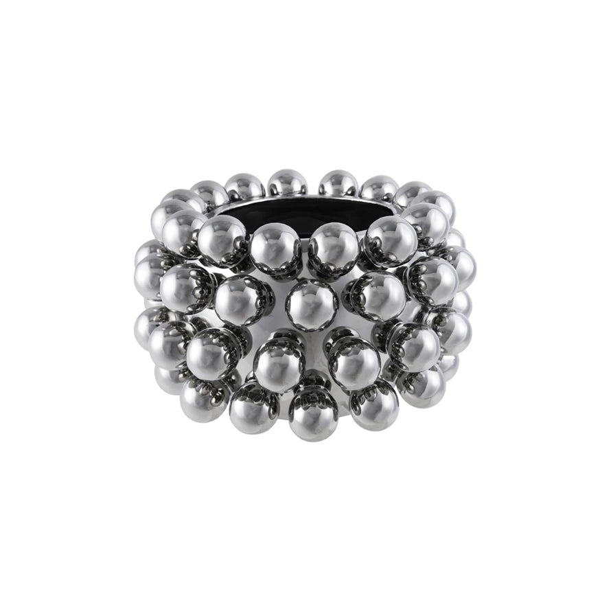 Stoneware Silver Planter w/ Balls
