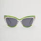 Green Transparent Cat Eye Sunglasses