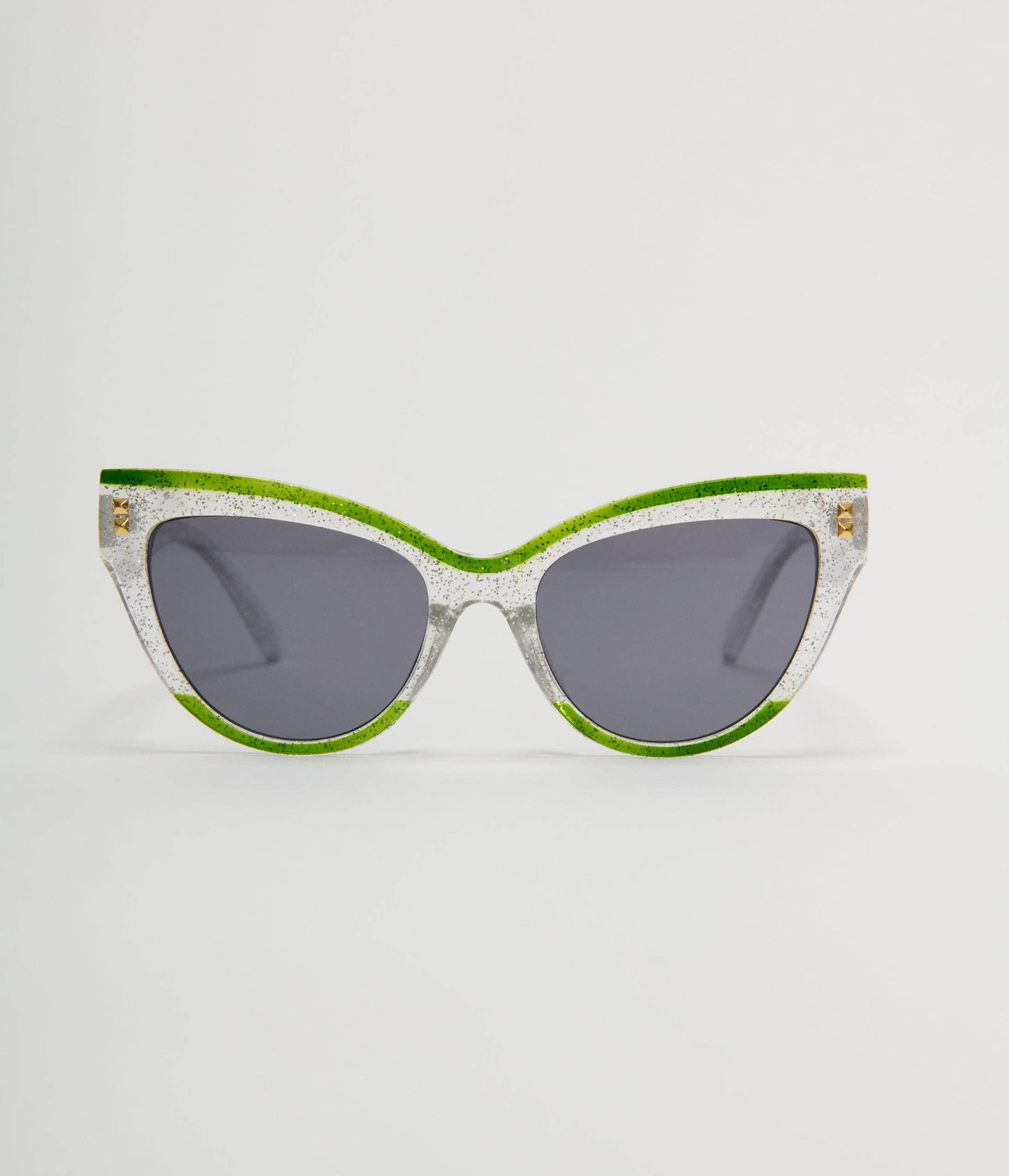 Green Transparent Cat Eye Sunglasses