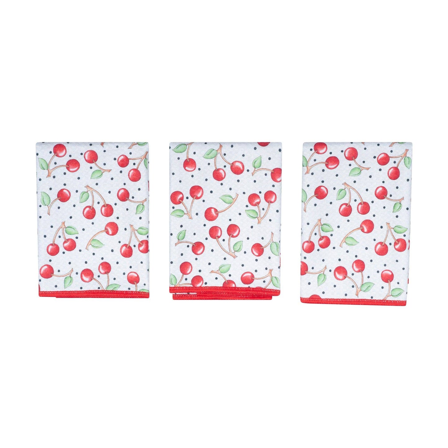 Cherry Reversible Might Mini Towel Set of 3
