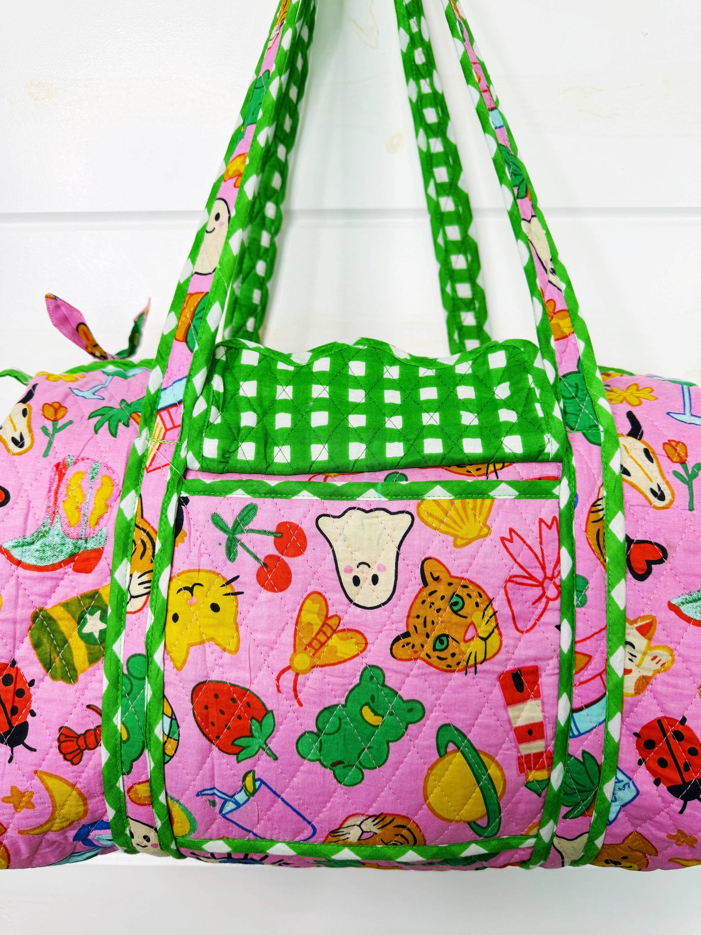 Lucky Vibes Pink Overnight Bag