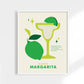 Margarita Cocktail Print 11x14