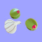 Mini Stuffed Olive Hair Claw