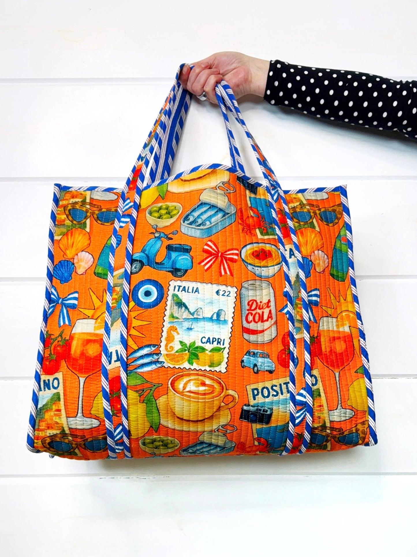 Orange Italian Getaway Tote Bag