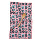 Tunes in Flamingo Reversible Towel