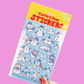 Snowmen Funny Winter Stationery Holiday Sticker Sheet