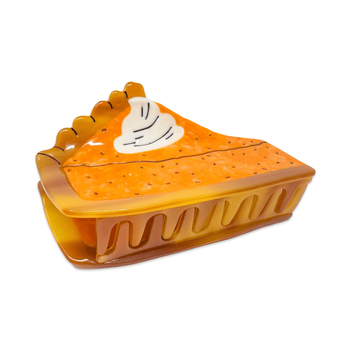 Large Pumpkin Pie Hair Claw Clip