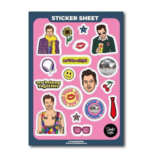 Kiss And Disco Sticker Sheet