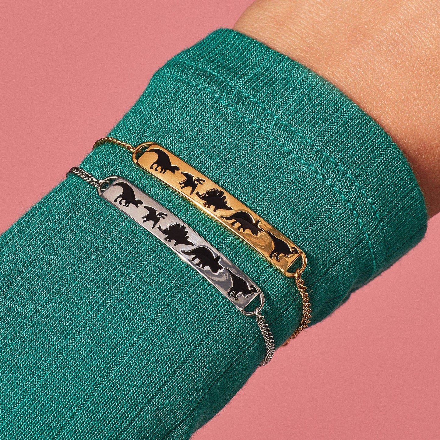 Dinosaur Trail Bracelet: 18K Gold Plated