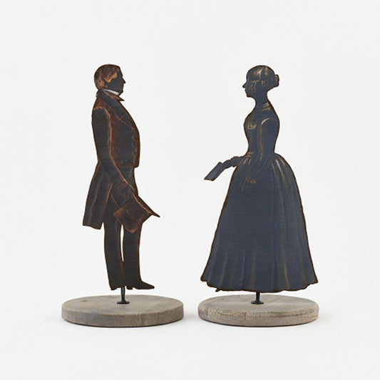 Pride & Prejudice Iron Figurine Set of 2