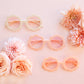 Adult Flower Sunglasses : Ivory