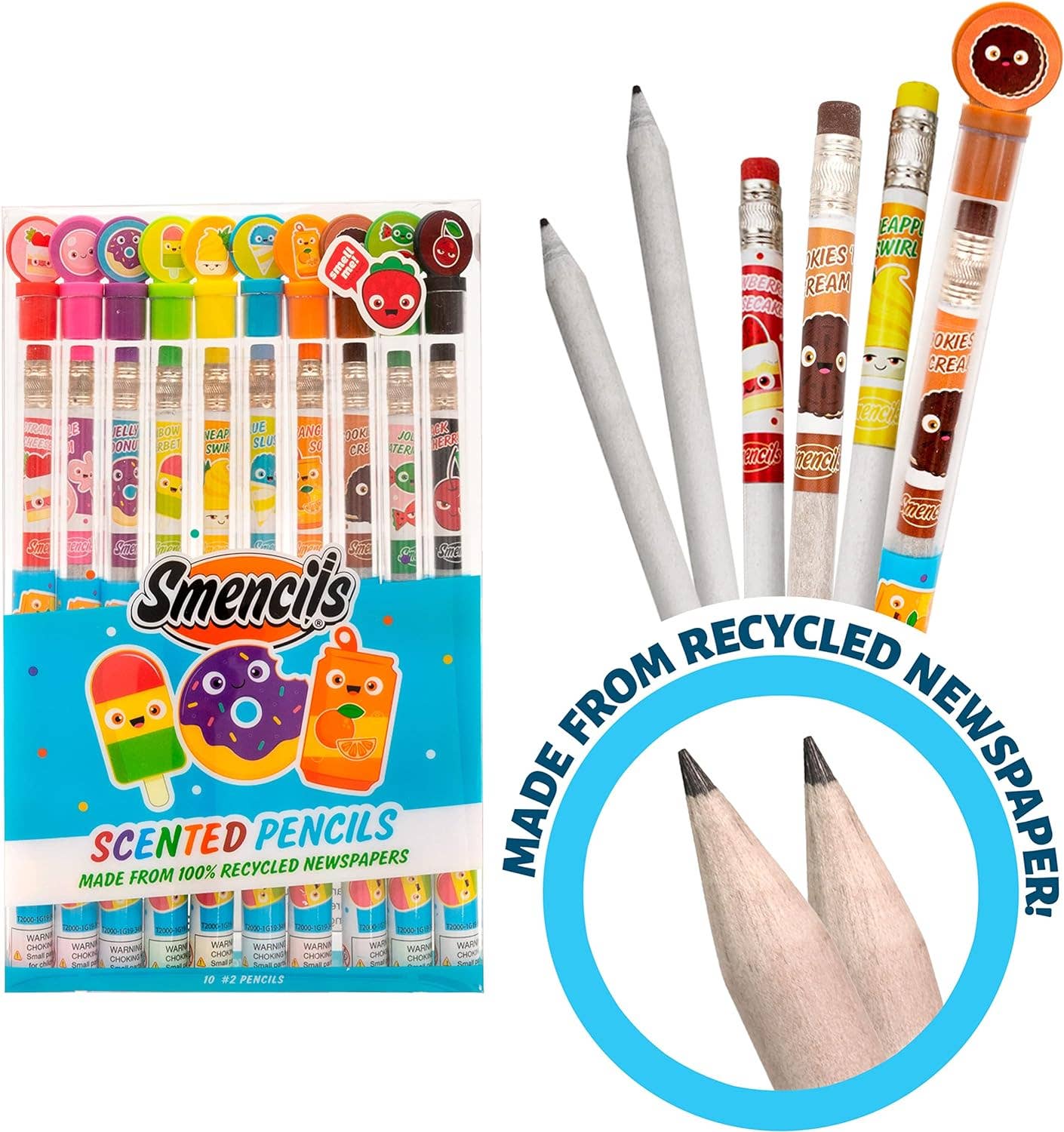 Smencils - Scented Pencils Made from Recycled Newspapers