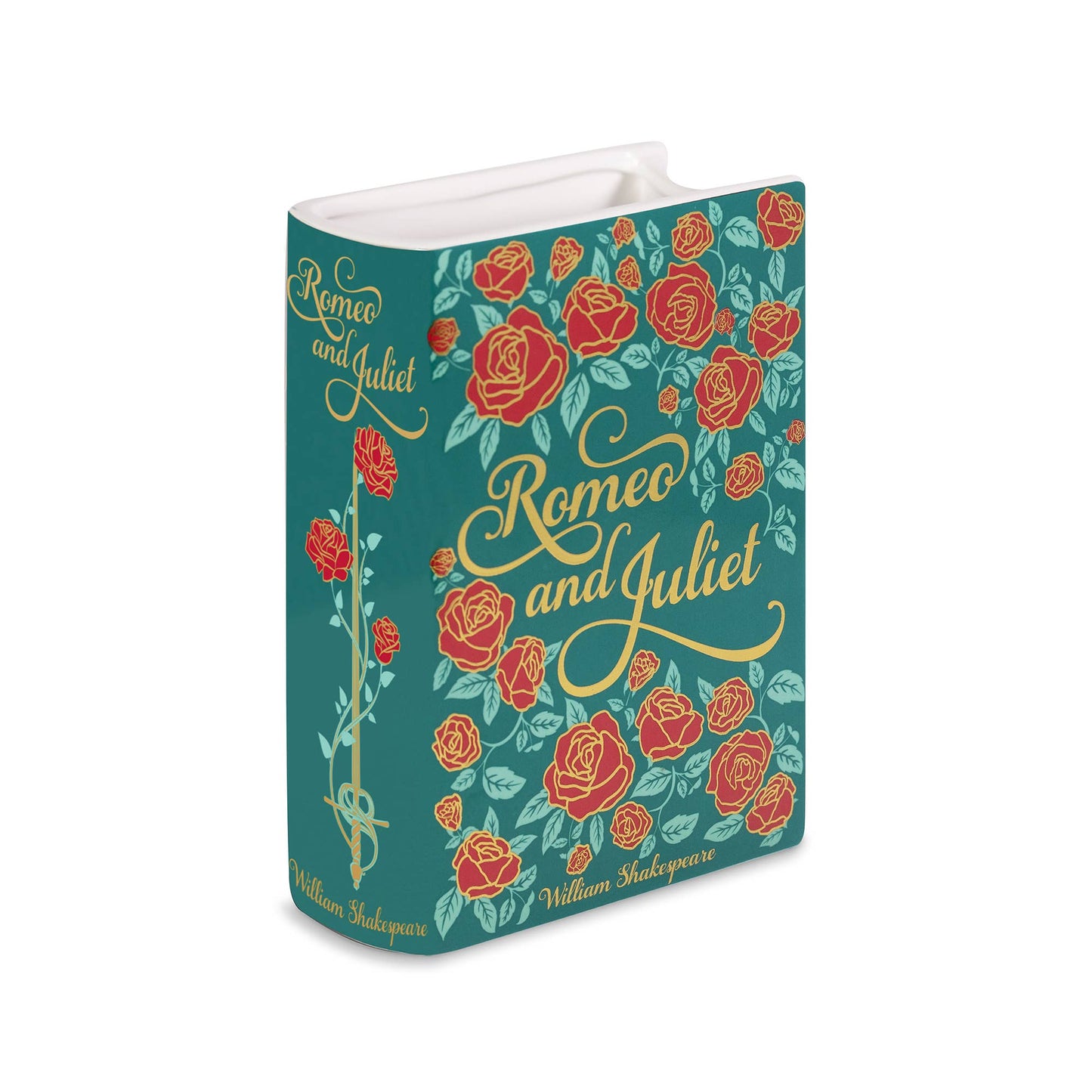(CASE PACK) Large Book Vase, Romeo and Juliet