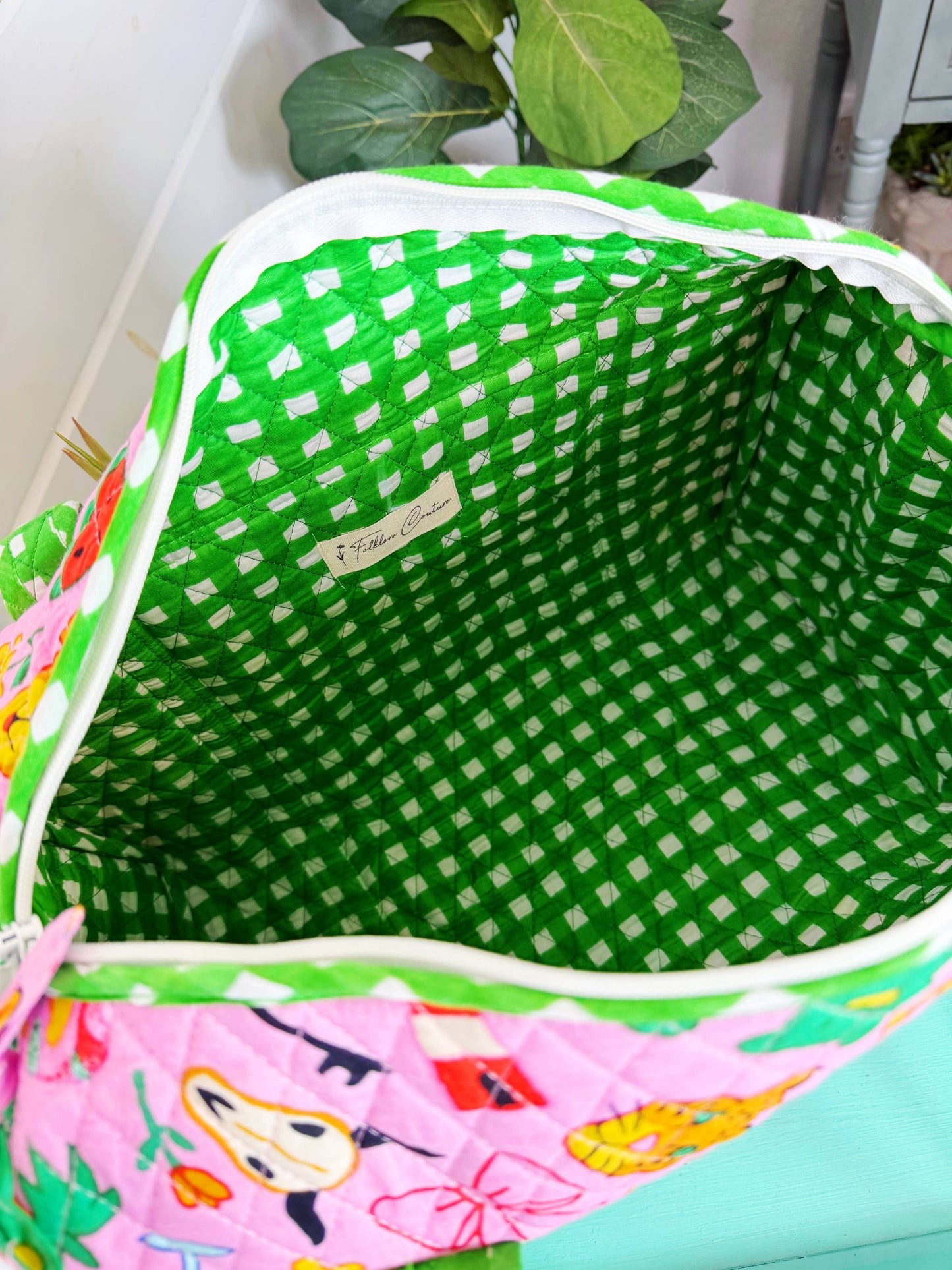 Lucky Vibes Pink Overnight Bag