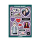 I Love Vampires Sticker Sheet