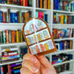 Cozy Bookshelf Hair Claw Clip