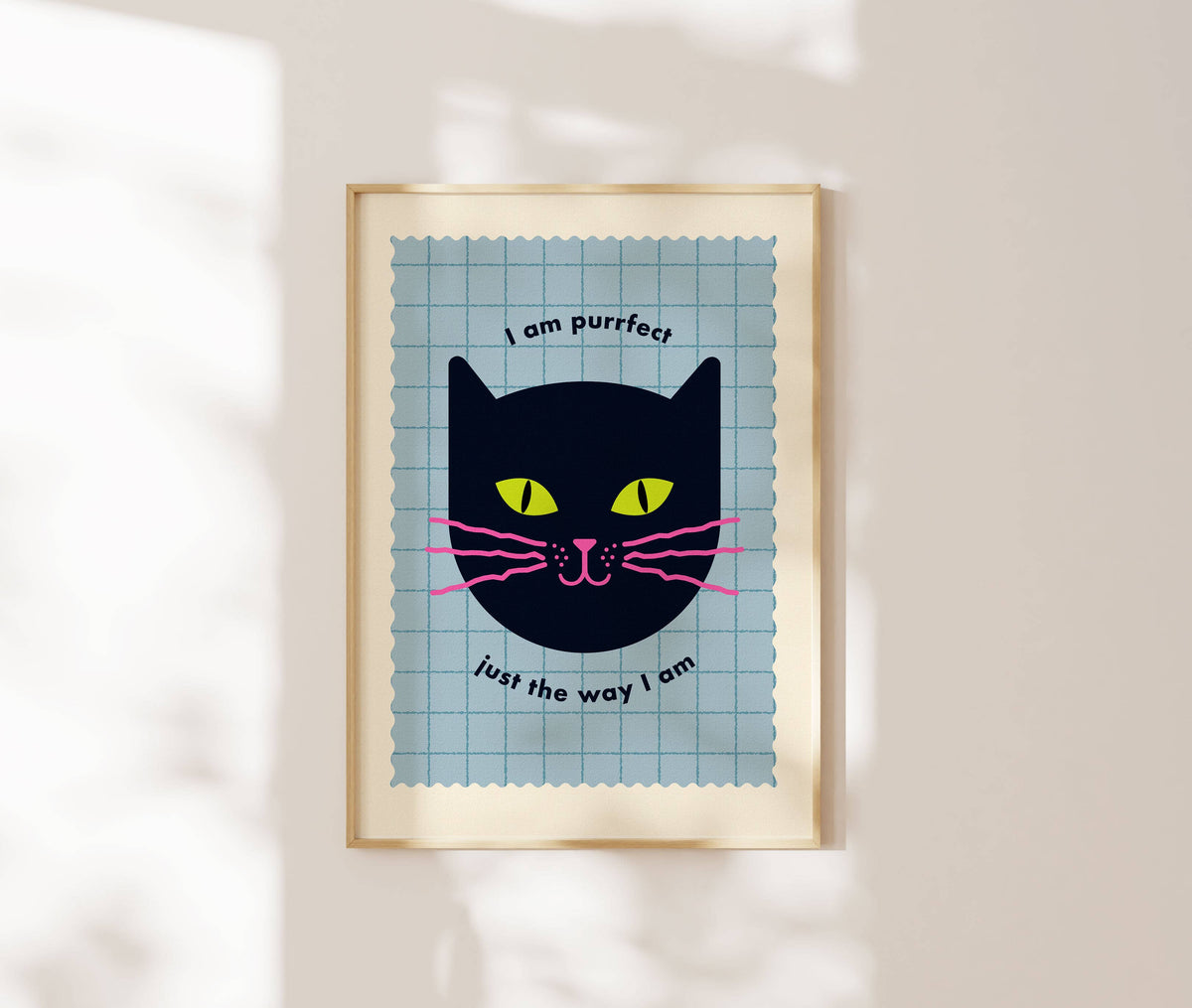 Perfect Just The Way I am Print -Kids Affirmation Art: Yellow / 11 x 14