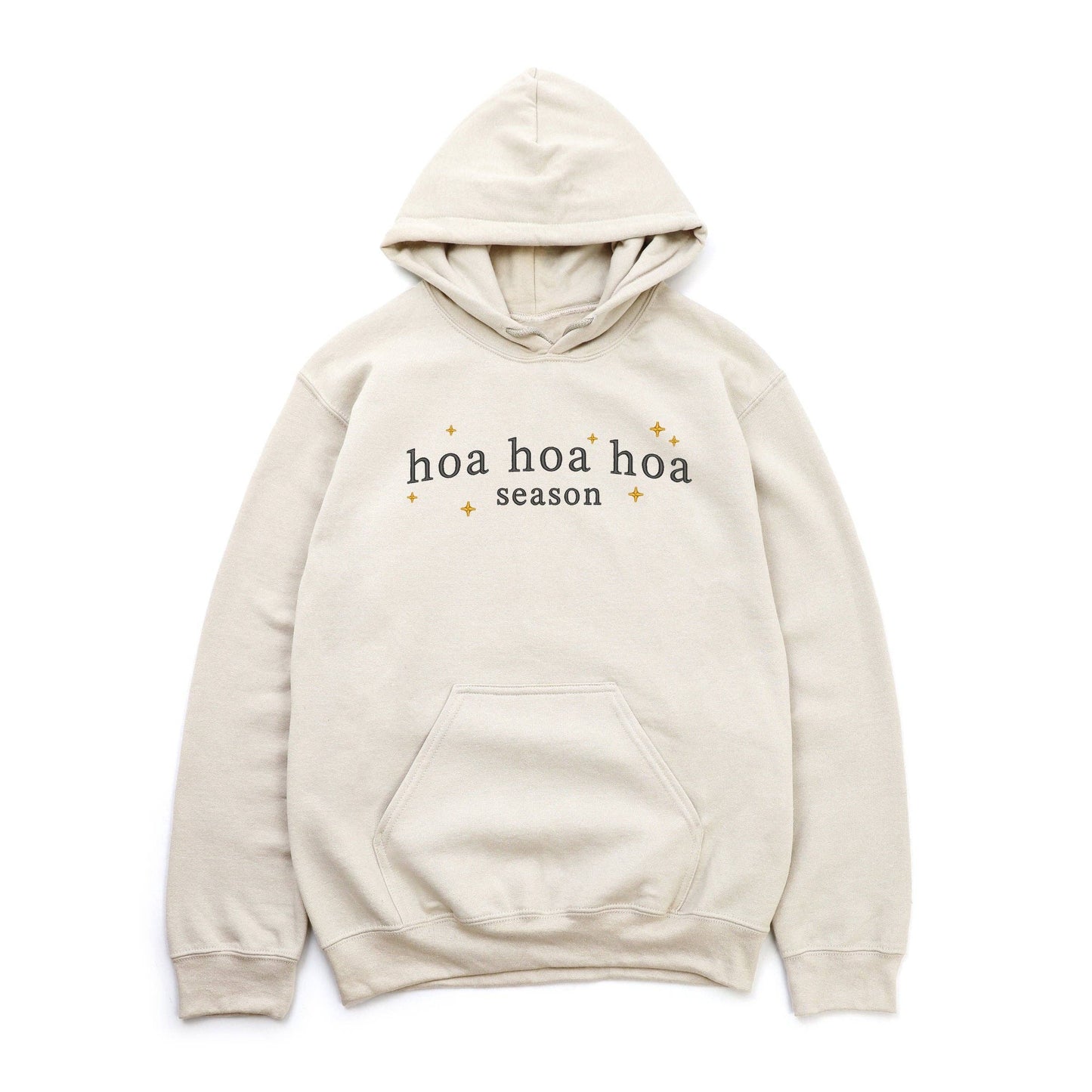 Embroidered Hoa Hoa Hoa Season Hoodie Small