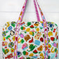 Quilted Weekender Duffle Bag | Lucky Vibes White
