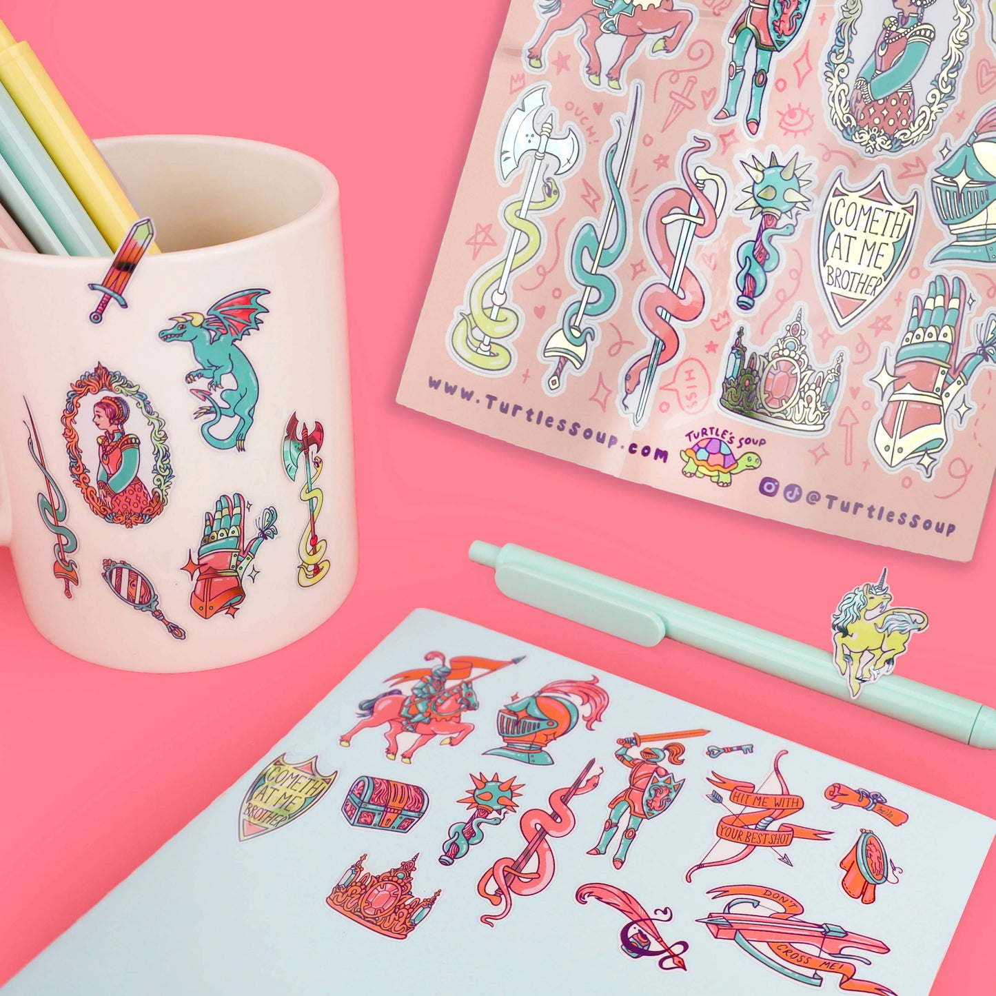 Renaissance Fair Vinyl Sticker Sheet