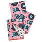 Tunes in Flamingo Mini Reversible Towel Set of 3