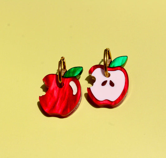 Little Apples Acrylic Earrings
