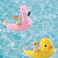 Flamingo Pool Float Enamel Ring