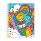 Colorful sticker book with Rainbow Brite and rainbow design on a white background