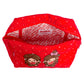 Monchhichi Boy and Girl Red Quilted Pouch