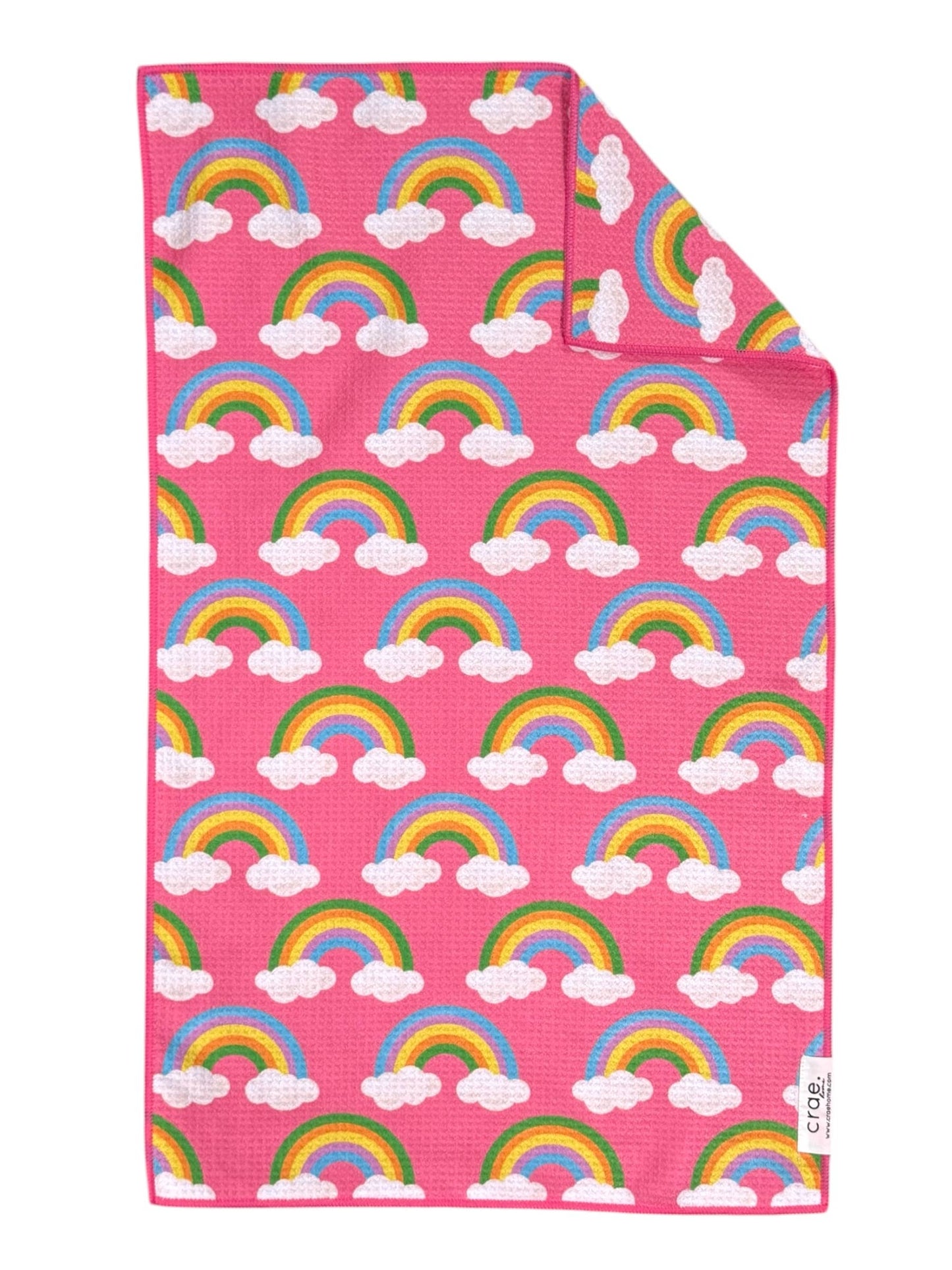 Prismatic and RainbowDouble-Sided Hand Towel