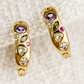 Confetti Galaxy Huggie Hoop Earrings
