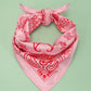 Paisley Pink Silk Finish Scarf